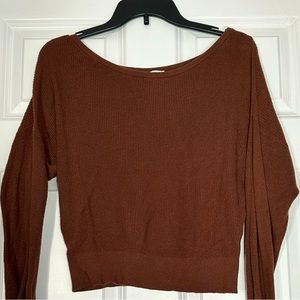 GARAGE - brown sweater, size medium
